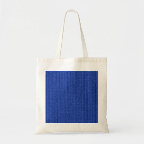 Solid Medium Blue Knit Stockinette Stitch Pattern Tote Bag