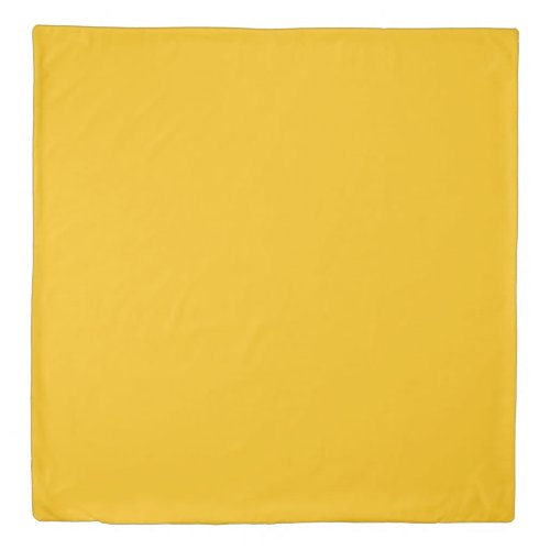 Solid medium cadmium yellow amber duvet cover