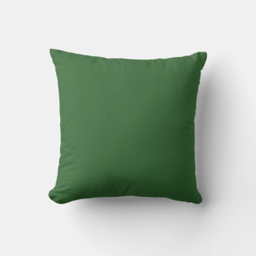 solid medium forest blue green plain pillow