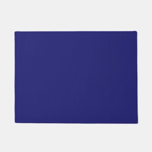Solid Midnight Blue Color Minimalist Plain Doormat