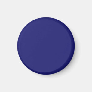 Solid Midnight Blue Color Minimalist Plain Magnet