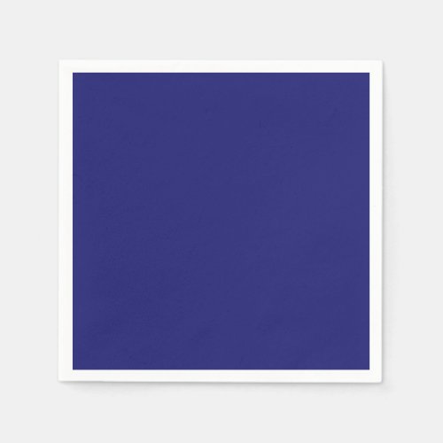 Solid Midnight Blue Color Minimalist Plain Napkins