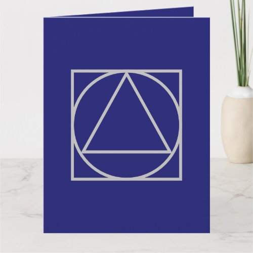 Solid Midnight Blue Elegant Modern Minimalist Card