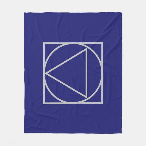 Solid Midnight Blue Elegant Modern Minimalist Fleece Blanket