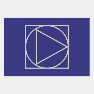 Solid Midnight Blue Elegant Modern Minimalist Wrapping Paper Sheets