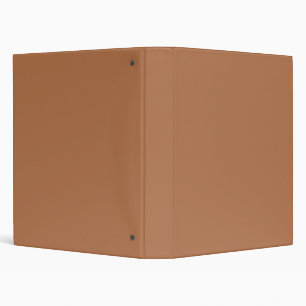 Solid milk chocolate brown 3 ring binder