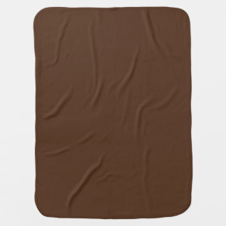 Solid Milk Chocolate Brown Classic Baby Blanket