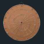 Solid milk chocolate brown dart board<br><div class="desc">Solid color milk chocolate brown design.</div>