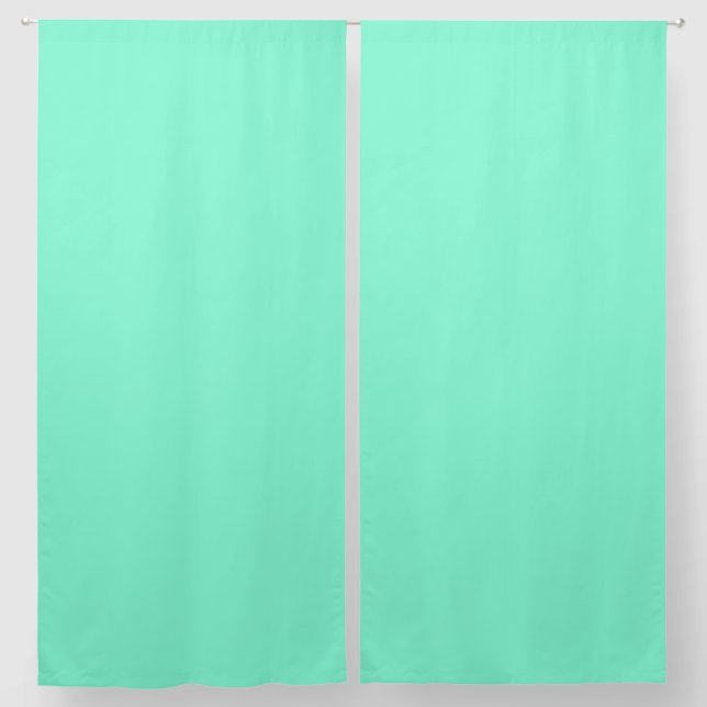 Solid, mint, green blackout curtains (Pair)