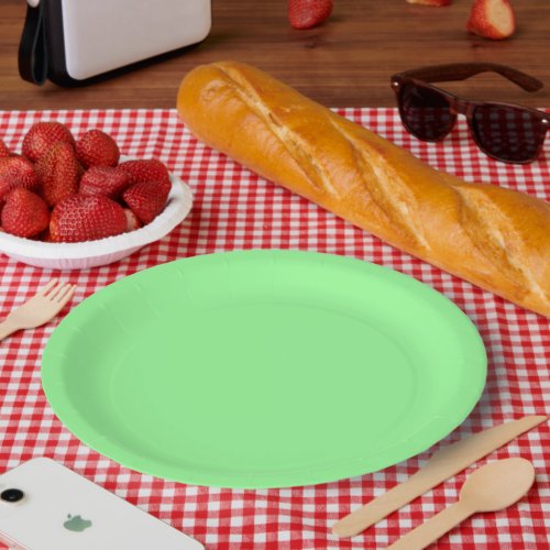 Solid Mint Green Paper Plates