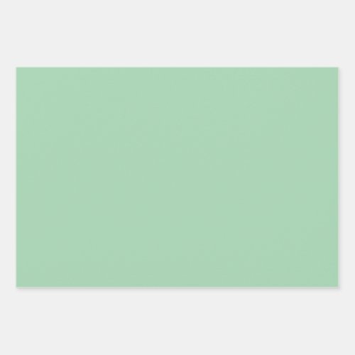 Solid Mint Green  Wrapping Paper Sheets
