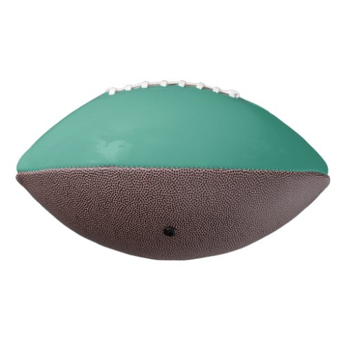 Solid mint jade sheen patina green football