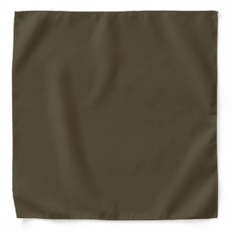 Solid Mocha Brown Bandana