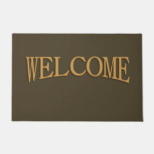 Solid Mocha Brown Doormat