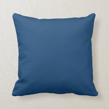 Solid Monaco Blue Throw Pillows by Richard__Stone at Zazzle
