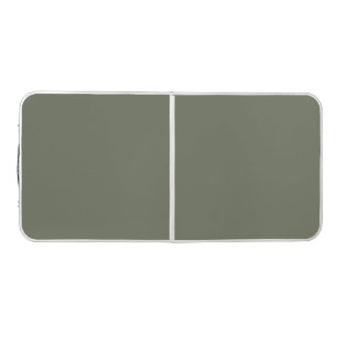 Solid Moss Green Custom Beer Pong Table
