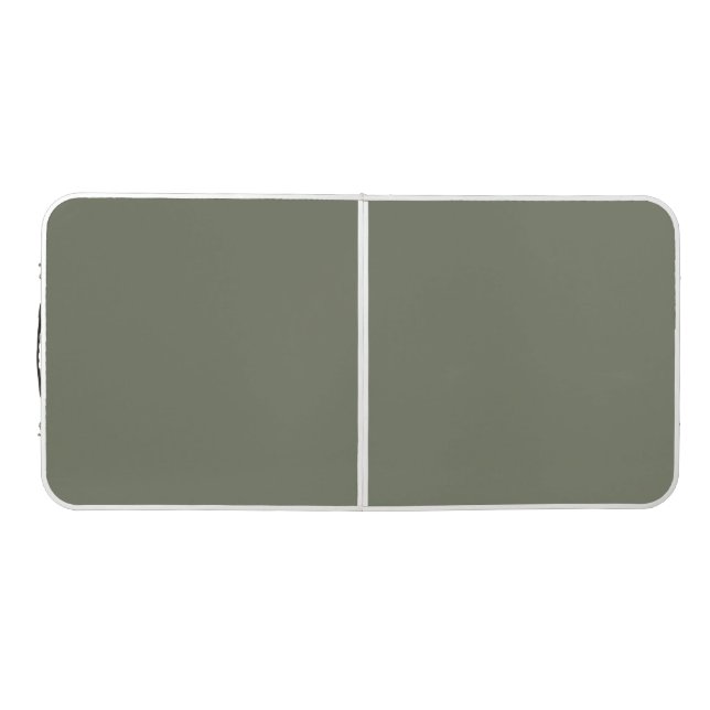 Solid Moss Green Custom Beer Pong Table (Top)