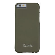 Solid Moss Green Personalized iPhone 6 Case