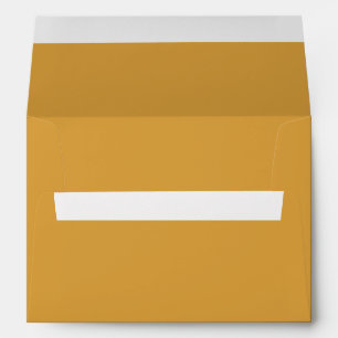 Solid Mustard Yellow Color Hex# DAA03D Envelope