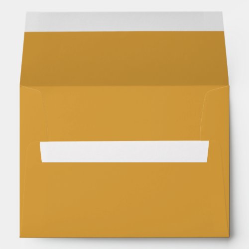 Solid Mustard Yellow Color  Hex DAA03D Envelope