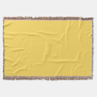 Solid Mustard Yellow Throw Blanket