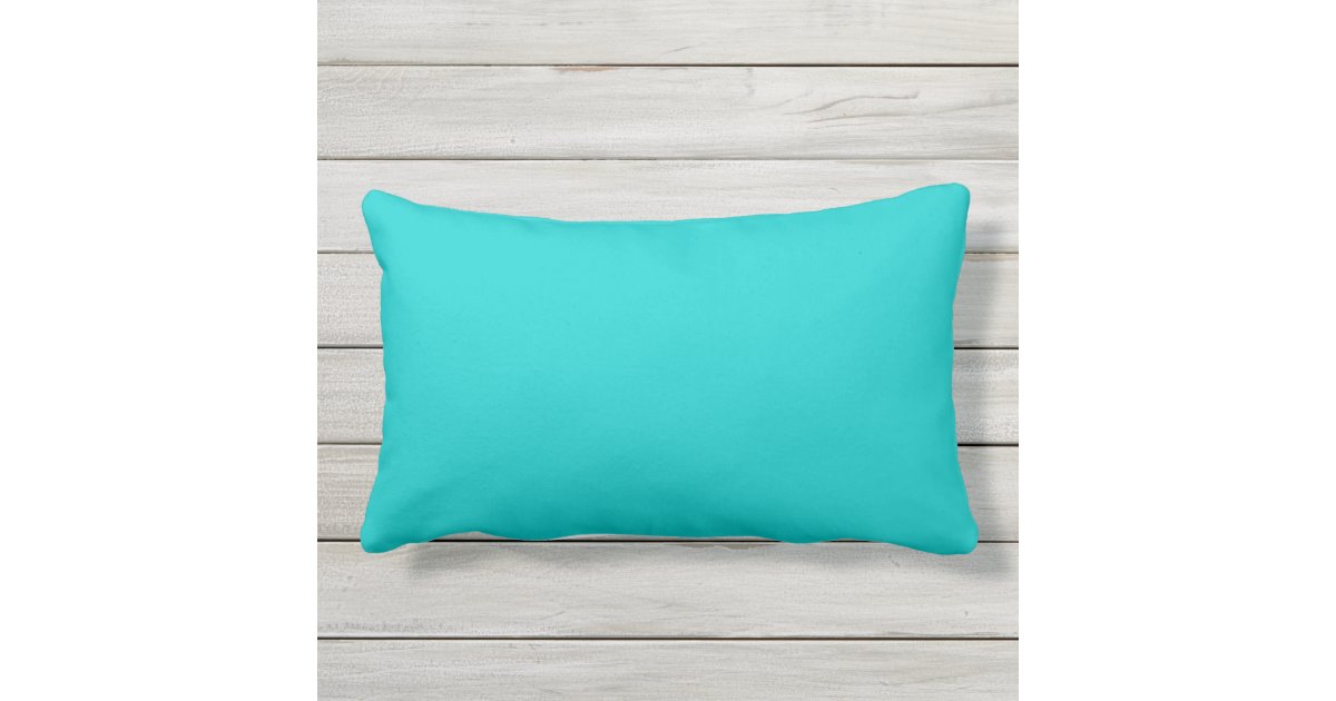 Solid Muted teal blue pillow