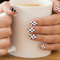 Solid Nail Coating, Black and White Minx® Nail Art Solid Nail Coating, Black and White Minx® Nail Art
