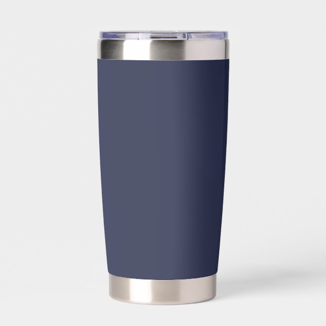 Solid Navy Blue 20oz Stainless Steel Insulated Tumbler (Front)