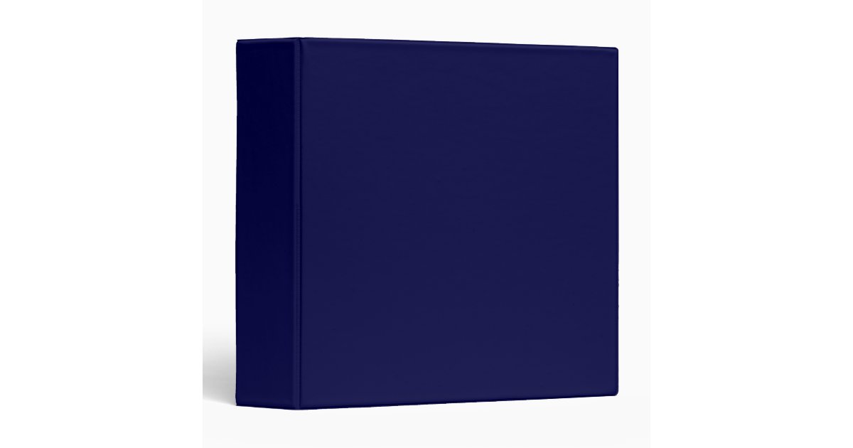 Solid Navy Blue 3 Ring Binder 