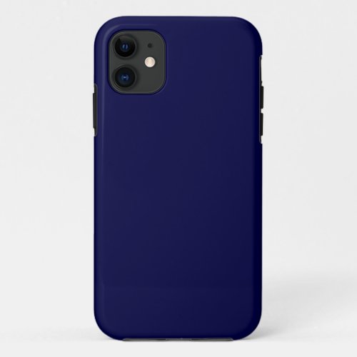 Solid Navy Blue iPhone 11 Case