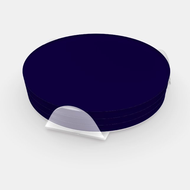 Solid Navy Blue Coaster Set (Set)