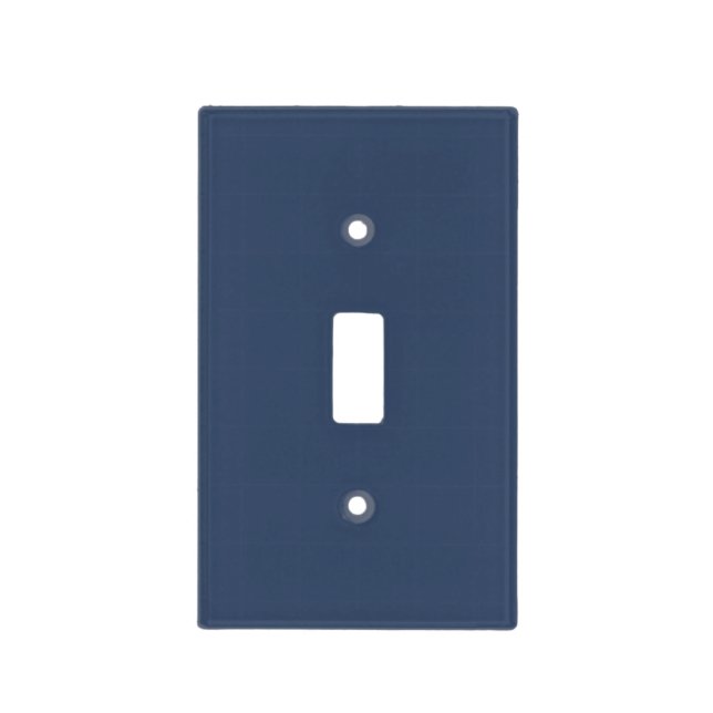 Solid Navy Blue Color Elegant Light Switch Cover (Front)