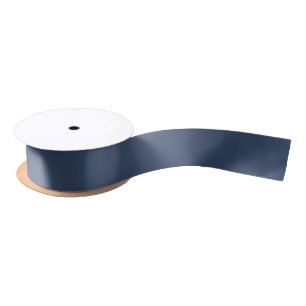 Solid Navy Blue Color Elegant Satin Ribbon