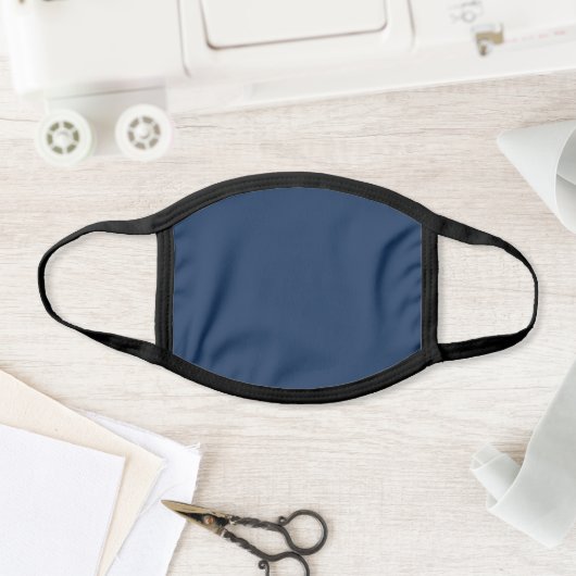 Solid Navy Blue Color Face Mask (Insitu)