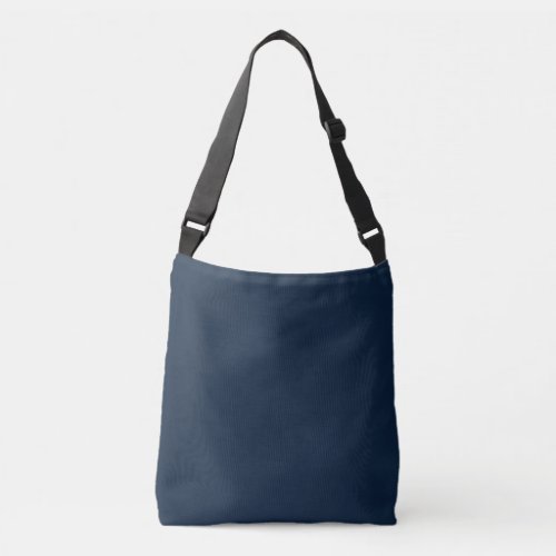 Solid Navy Blue Customizable Crossbody Bag