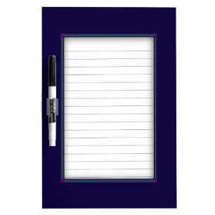 Solid Navy Blue Dry Erase Board
