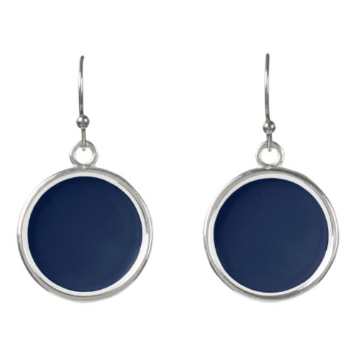 Solid navy blue earrings