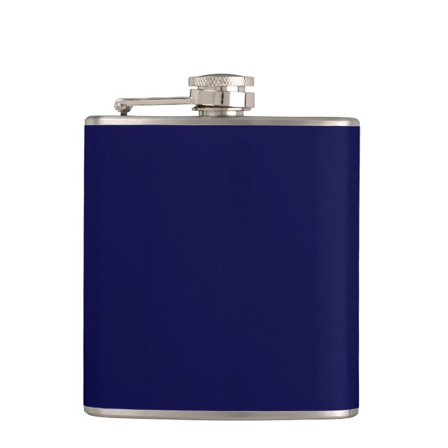 Solid Navy Blue Flask (Front)
