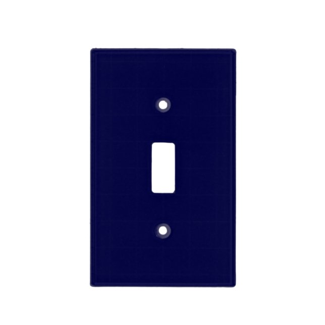 Solid Navy Blue Light Switch Cover (Front)