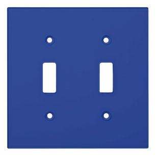 Solid navy blue light switch cover