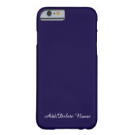 Solid Navy Blue Personalized iPhone 6 Case