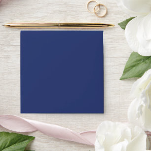 Solid Navy Blue Square Envelope