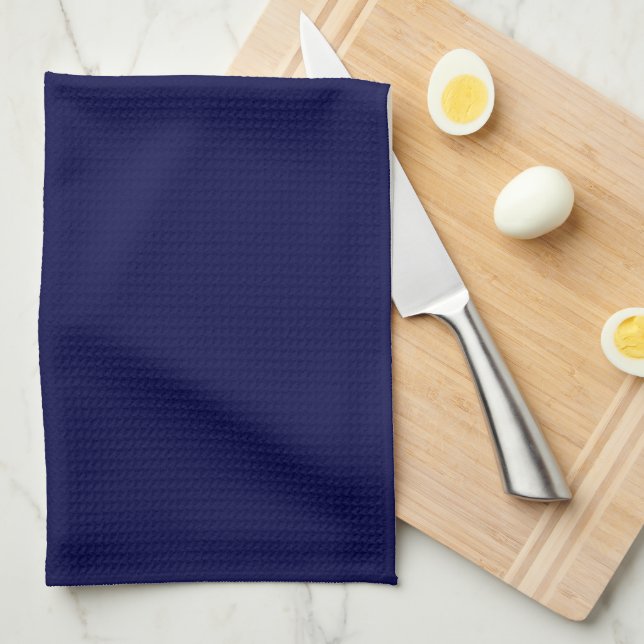 Solid Navy Blue Towel (Quarter Fold)