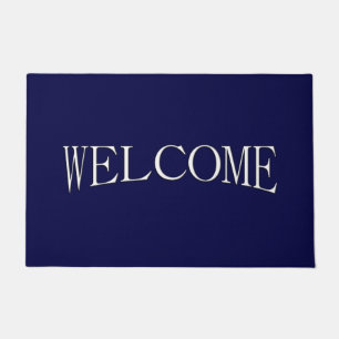 Solid Navy Blue Welcome Doormat