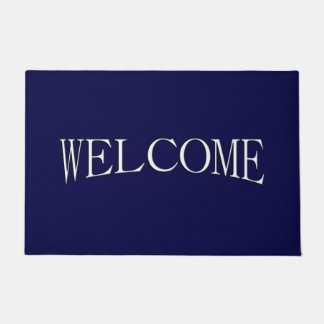 Solid Navy Blue Welcome Doormat