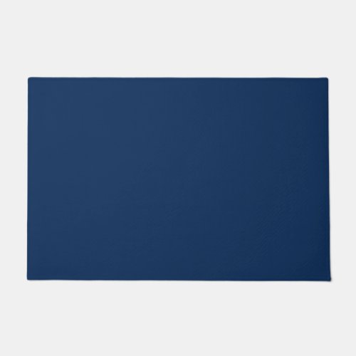 Solid navy indigo blue doormat