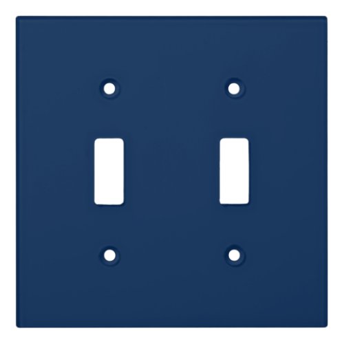 Solid navy indigo blue light switch cover