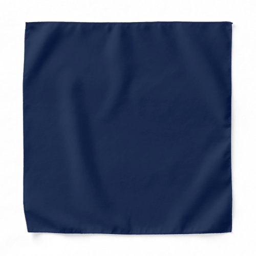 Solid navy night blue bandana