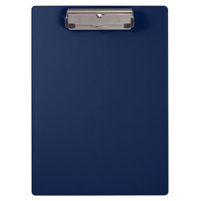 Solid navy night blue clipboard (Front)