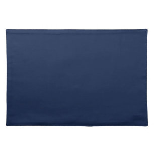 Solid navy night blue cloth placemat